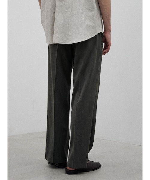 LIDNM（リドム）の「VINTAGE HERRINGBONE STRAIGHT（スラックス・メンズ・ブラウン・S/M/L）」の8枚目の写真