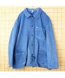 の「60s 70s ドイツ WITT ヘリンボーンツイル ワーク ジャケット