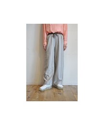 -- | ストライプワイドパンツ(その他パンツ)