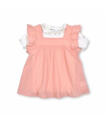 Noeil aime BeBe（ノイユエイムベベ）の「フリル袖チュニック＆Tシャツセット (80~130cm)（Tシャツ/カットソー・キッズ）」