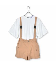 ZIDDY（ジディ）の「ミニタリーカーゴショートパンツ＆Tシャツセット(130~160cm)（カーゴパンツ・キッズ）」