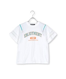 ZIDDY | 肩あきファスナーTシャツ(130~160cm)(Tシャツ/カットソー)