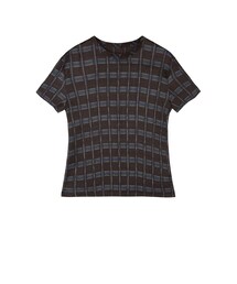 JNBY | Pleated Plaid & Geometric Polyester Top(Tシャツ/カットソー)