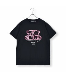 ZIDDY | ラメクマプリントTシャツ(130~160cm)(Tシャツ/カットソー)
