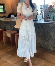 DHOLIC | パンチングロングワンピース(ワンピース)