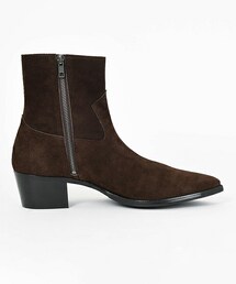 LAD MUSICIAM ウエスタンヒールブーツ LAD MUSICIAN（ラッドミュージシャン）の「SUEDE WESTERN HEEL