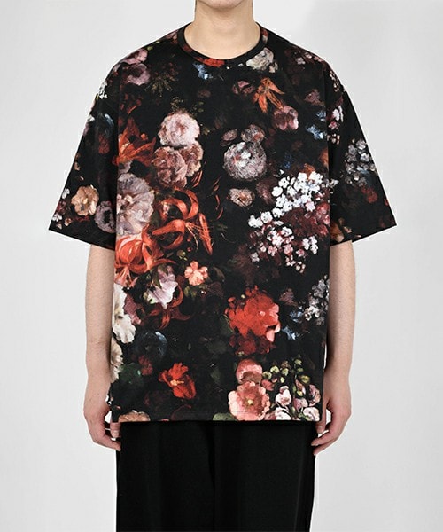 LAD MUSICIAN(ラッドミュージシャン)の「FLOWER SUPER BIG T-SHIRT(Tシャツ/カットソー・メンズ・ブラック・F)」の2枚目の写真