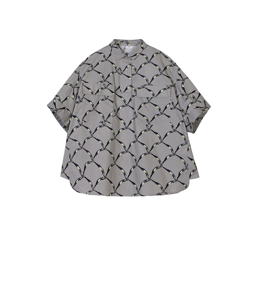 JNBY（ジェーエヌビーワイ）の「Diving Diamond Plaid-print Cotton Skipper Shirt（シャツ/ブラウス・レディース・ブラック系/グレー系/グリーン系・36/38/40）」の2枚目の写真