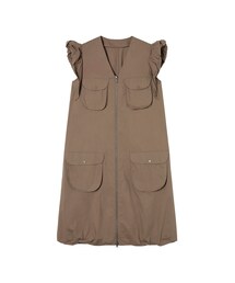 JNBY | Cloud Large Pocket Zip-front Cotton Dress(シャツワンピース)