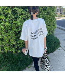 カラーロゴプリントT（オフブラック）