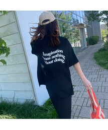 copine | カラーロゴプリントT（ブラック）(Tシャツ/カットソー)