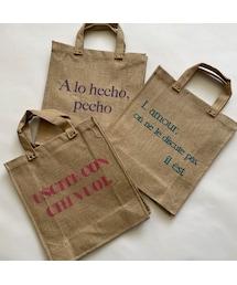 copine | カラーロゴジュートバッグ(3color)(トートバッグ)