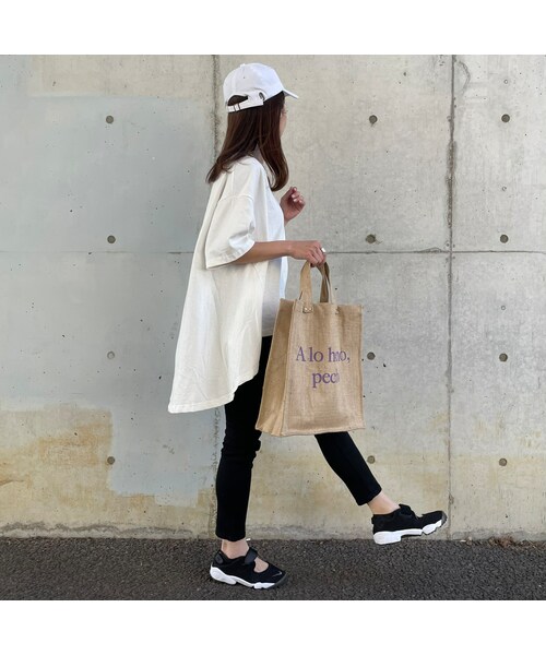 copine(コピン)の「バックロングフレアラインTシャツ(アイボリー)(Tシャツ/カットソー・レディース・アイボリー・M)」の3枚目の写真