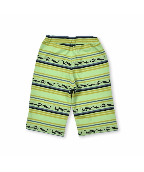 WASK（ワスク）の「【接触冷感】6分丈ジャガード海の生き物コットンパンツ(100~160cm)（その他パンツ・キッズ・ブルー/グリーン・110）」の2枚目の写真