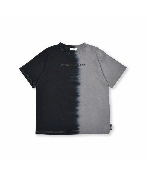 WASK(ワスク)の「段染め天竺Tシャツ(100~160cm)(Tシャツ/カットソー・キッズ・ホワイト/ブラック・110)」の2枚目の写真