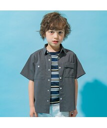 WASK | 【接触冷感】ファンマートロストレッチポケットシャツ(100~160cm)(シャツ/ブラウス)