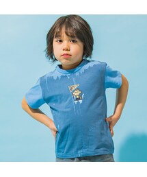 WASK | 【速乾】WASKサルかすれプリント天竺Tシャツ(100~160cm)(Tシャツ/カットソー)