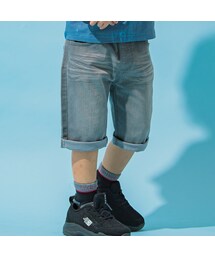 WASK | 6分丈折り返しポケットデニムパンツ(100~160cm)(デニムパンツ)