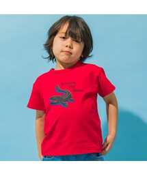 WASK | 【接触冷感】恐竜ガラナレ天竺Tシャツ(100~160cm)(Tシャツ/カットソー)