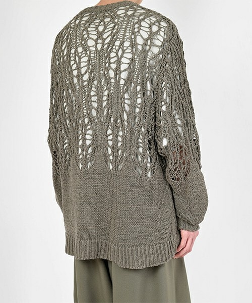 LAD MUSICIAN（ラッドミュージシャン）の「CREW NECK PULLOVER（ニット/セーター・メンズ・カーキ・44）」の3枚目の写真