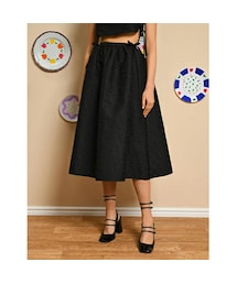 sister jane Marian Jacquard Midi Skirt