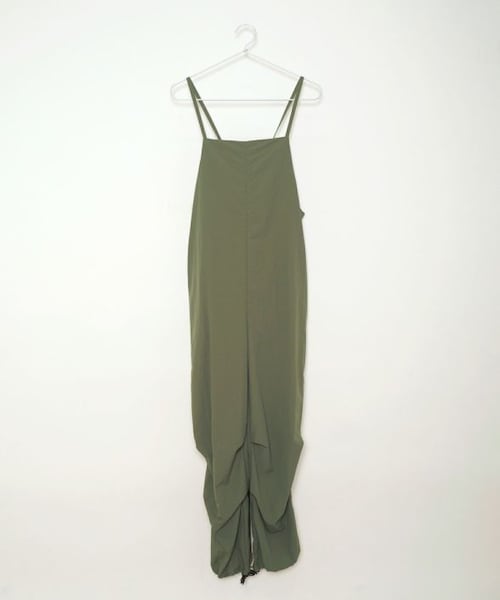 Crisp（クリスプ）の「ナイロンキャミサロペット[c2R3259]（サロペット/オーバーオール・レディース・ブラック/カーキ・FREE）」の4枚目の写真