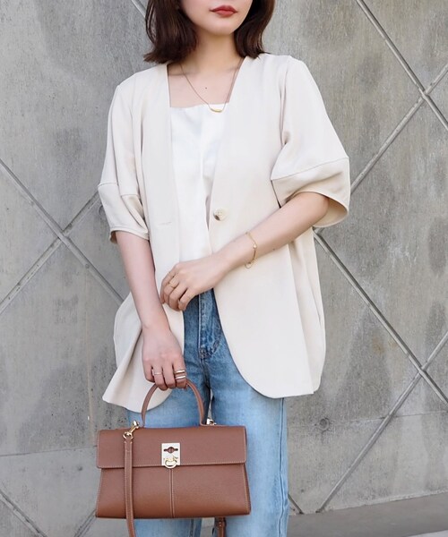 LAULEN（ローレン）の「lantern sleeve jacket（その他アウター