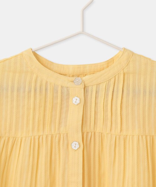 ROPE' PICNIC(ロペピクニック)の「【KIDS/キッズ】ピンタックギャザーブラウス(シャツ/ブラウス・キッズ・ブラック/ホワイト/クリーム・L/M/S)」の13枚目の写真