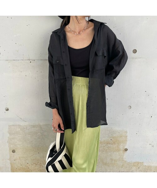 copine（コピン）の「2wayウェーブネックレス(2color)（ネックレス・レディース・シルバー/ゴールド・F）」の4枚目の写真