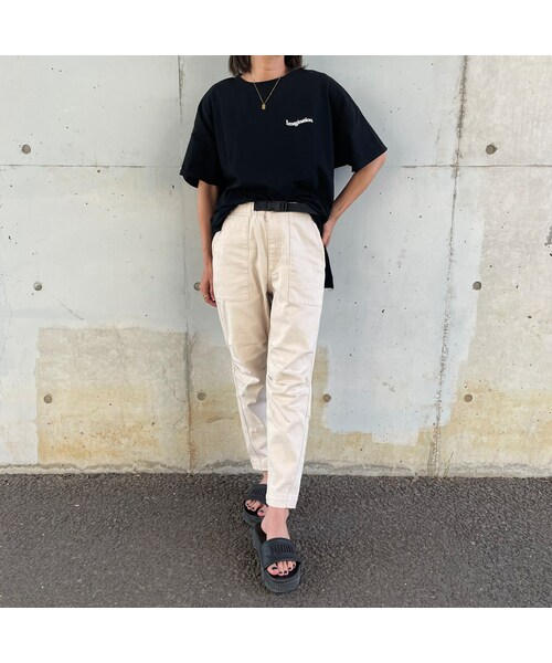 copine（コピン）の「【定価7900円→5900円】ストレッチツイルキャンパーパンツ(アイボリー)（その他パンツ・レディース・アイボリー・M）」の2枚目の写真