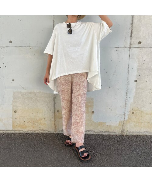 copine(コピン)の「総柄パンツ(オレンジ)(その他パンツ・レディース・オレンジ・ワンサイズ)」の2枚目の写真