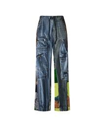JNBY | Eye-catching Printed Loose-fit Drawstring-waist Rayon Trousers(その他パンツ)