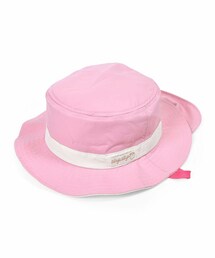 SLAP SLIP | 【撥水・UVカット】イチゴ柄無地切替日よけ付きサファリハット(50~54cm)(ハット)