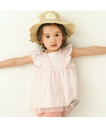 SLAP SLIP | 【お揃い】チュールレース切替チュニック(90~130cm)(シャツ/ブラウス)