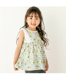 SLAP SLIP | 【お揃い】ひまわり花柄袖フリルチュニック(80~130cm)(その他トップス)