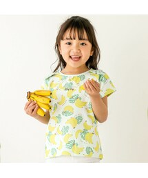 SLAP SLIP | 【お揃い】フルーツ総柄柄ナレリボン付き半袖Tシャツ(80~130cm)(Tシャツ/カットソー)