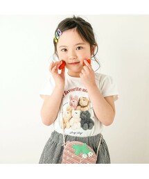 SLAP SLIP | 【防汚】ぬいぐるみ花女の子大好きアイテム写真プリント半袖Tシャツ(80~130cm)(Tシャツ/カットソー)