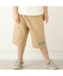 SLAP SLIP | 【お揃い】綿麻サファリ柄切替5.5分丈パンツ(80~130cm)(その他パンツ)