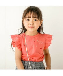SLAP SLIP | レース袖フルーツ刺しゅうTシャツ(80~130cm)(Tシャツ/カットソー)