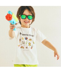 SLAP SLIP | 【防汚】恐竜アニマルフルーツ男の子大好きアイテム写真プリント半袖Tシャツ(80~130cm)(Tシャツ/カットソー)