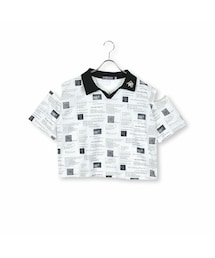 ZIDDY | ニュースペーパー柄カットTシャツ(130~160cm)(Tシャツ/カットソー)