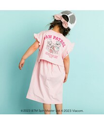 SLAP SLIP | 【PAW PATROL(パウ・パトロール)×SLAP SLIP】袖フリルバックプリント半袖ワンピース(80~130cm)(ワンピース)