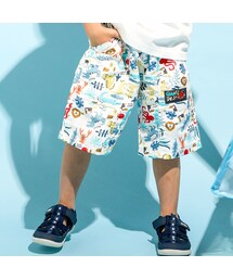 SLAP SLIP | 【耐塩素・撥水/吸水速乾】いきもの・フルーツ総柄無地水陸両用5.5分丈パンツ(80~130cm)(その他パンツ)