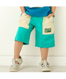 SLAP SLIP | 【耐塩素・撥水/吸水速乾】いきもの・フルーツ総柄無地水陸両用5.5分丈パンツ(80~130cm)(その他パンツ)