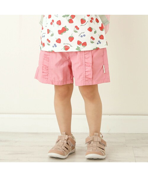 SLAP SLIP（スラップスリップ）の「【耐塩素・撥水/吸水速乾】花柄無地水陸両用パンツ(90~130cm)（その他パンツ・キッズ・ホワイト/イエロー/ピンク・110）」の3枚目の写真