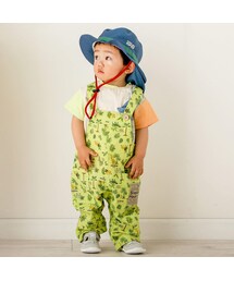 SLAP SLIP | 【お揃い】綿麻フルーツ柄アニマルサファリ柄サロペット(80~120cm)(サロペット/オーバーオール)