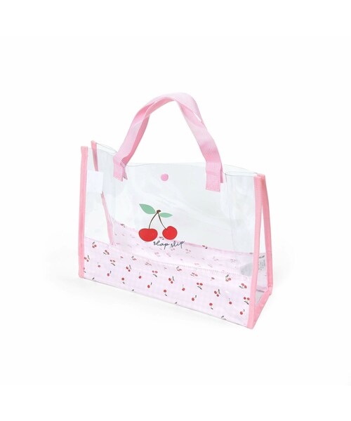 SLAP SLIP（スラップスリップ）の「チェリー恐竜柄スイムバッグ（スイムグッズ・キッズ・ホワイト/ピンク/ブルー/グリーン・ワンサイズ）」の4枚目の写真