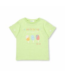 SLAP SLIP | 【接触冷感】ハートくり抜きスイーツプリント半袖Tシャツ(90~130cm)(Tシャツ/カットソー)