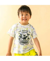 SLAP SLIP | 【お揃い】コットンタイダイ柄恐竜プリント半袖Tシャツ(80~130cm)(Tシャツ/カットソー)