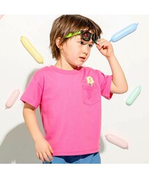 SLAP SLIP | ポケット付モンスター刺しゅうネオンカラー半袖Tシャツ(80~130cm)(Tシャツ/カットソー)